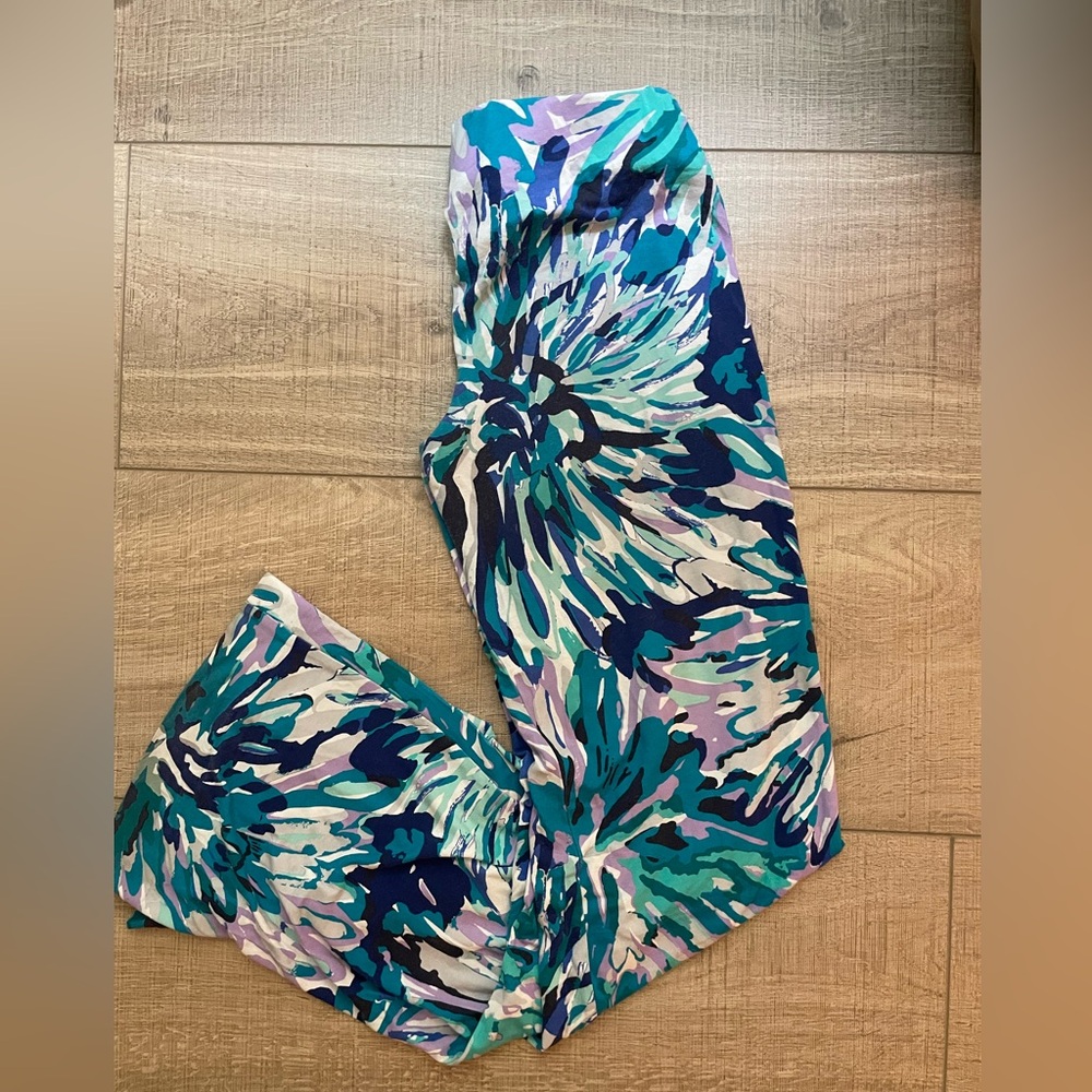 Lilly Pulitzer Georgia May Palazzo Pant in Off Tropic | SMALL